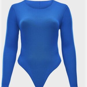 Yitty Mesh Me Smoothing Sleeved Thong Bodysuit NWT